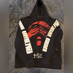 Black and Red Graphic Hoodie